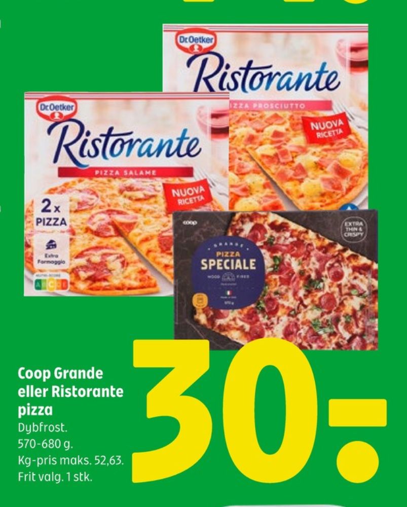 Ristorante, Pizza Prosciutto