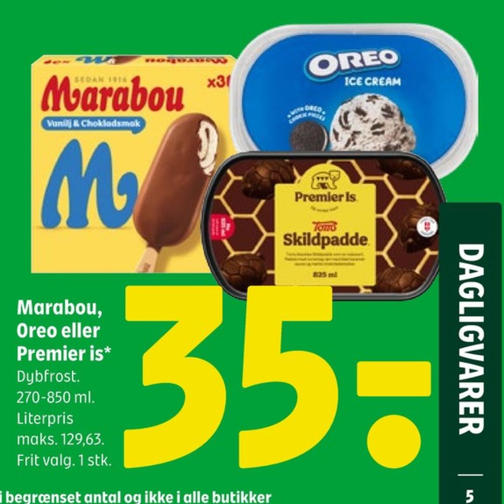 Premier, Oreo is