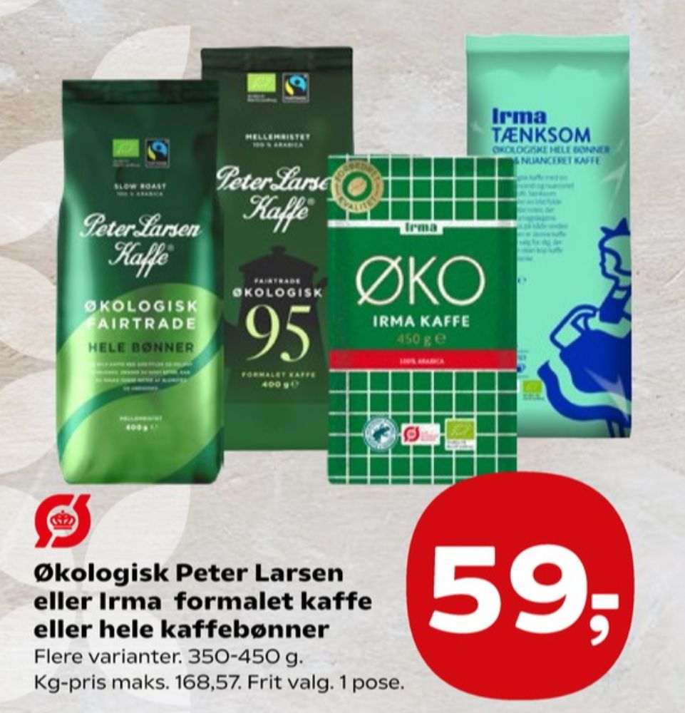 Irmas, Kaffe Formalet