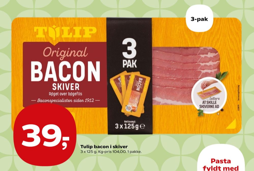 Tulip, Baconskiver