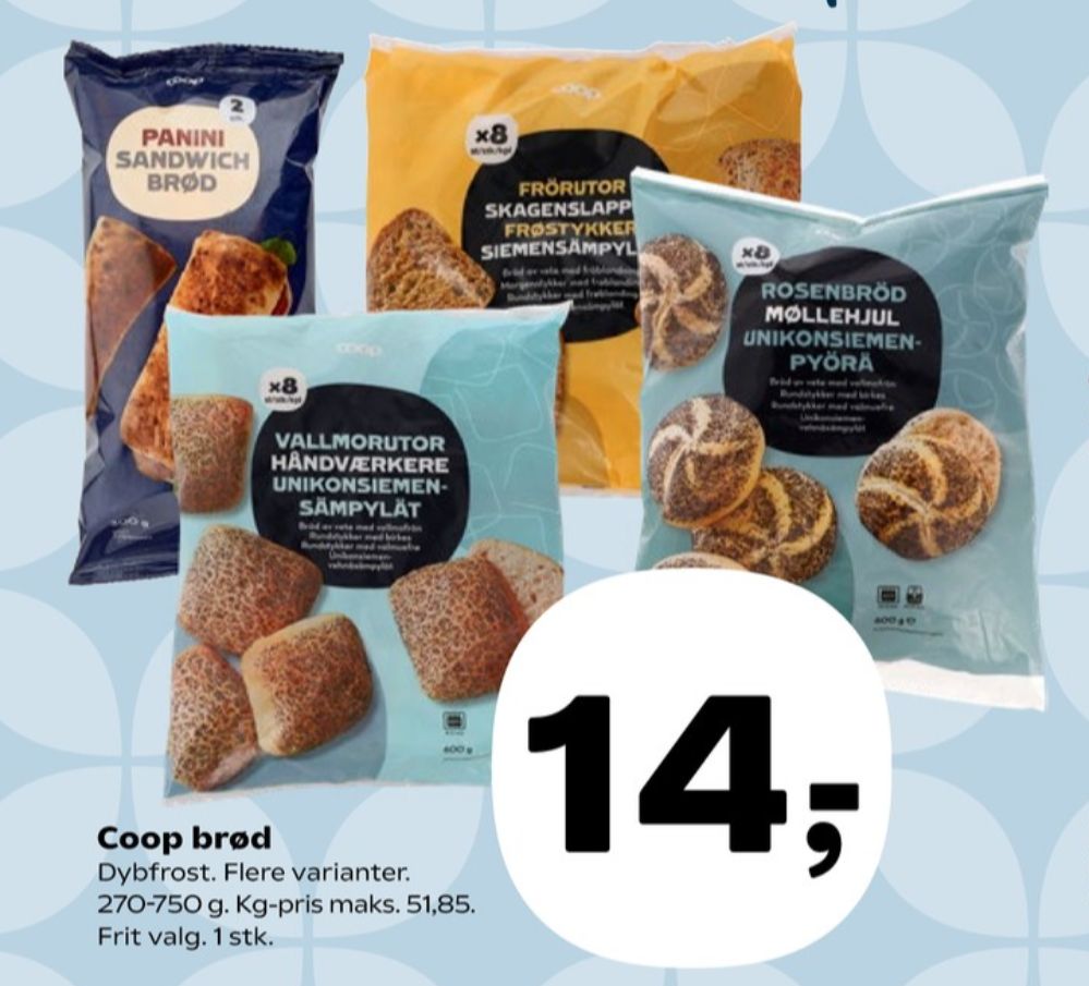 Coop, Panini Sandwichbrød