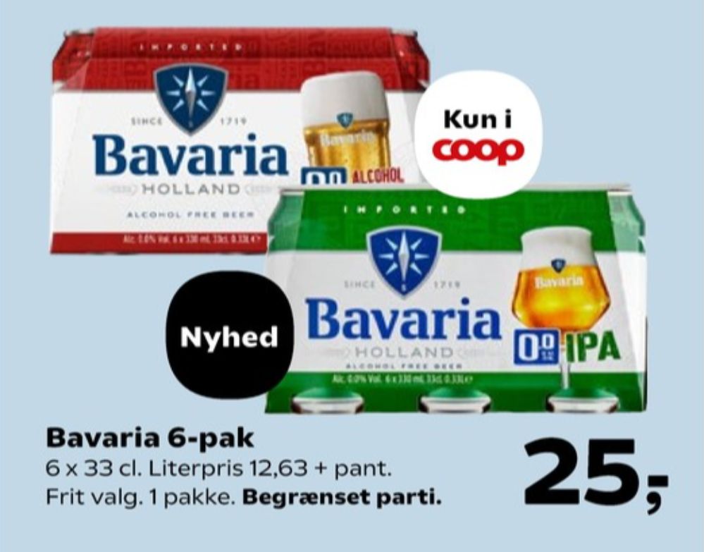 Bavaria IPA, Øl - Alkoholfri 6 pk.