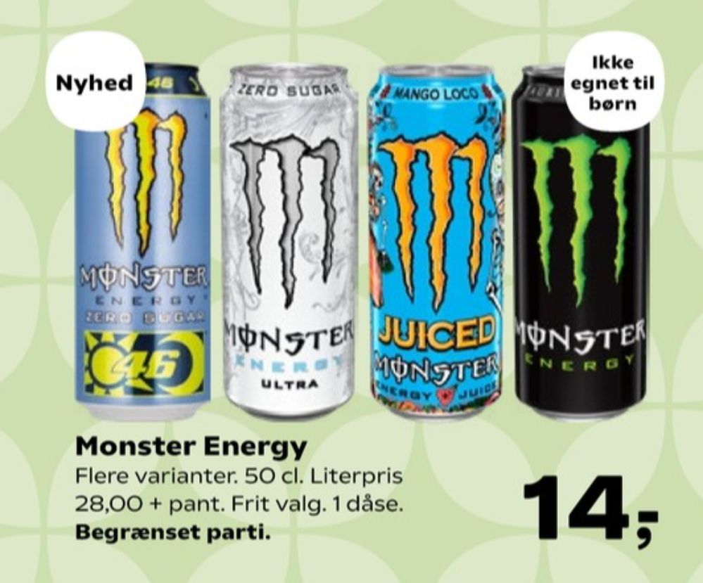 Monster Ultra Energy, Energidrik