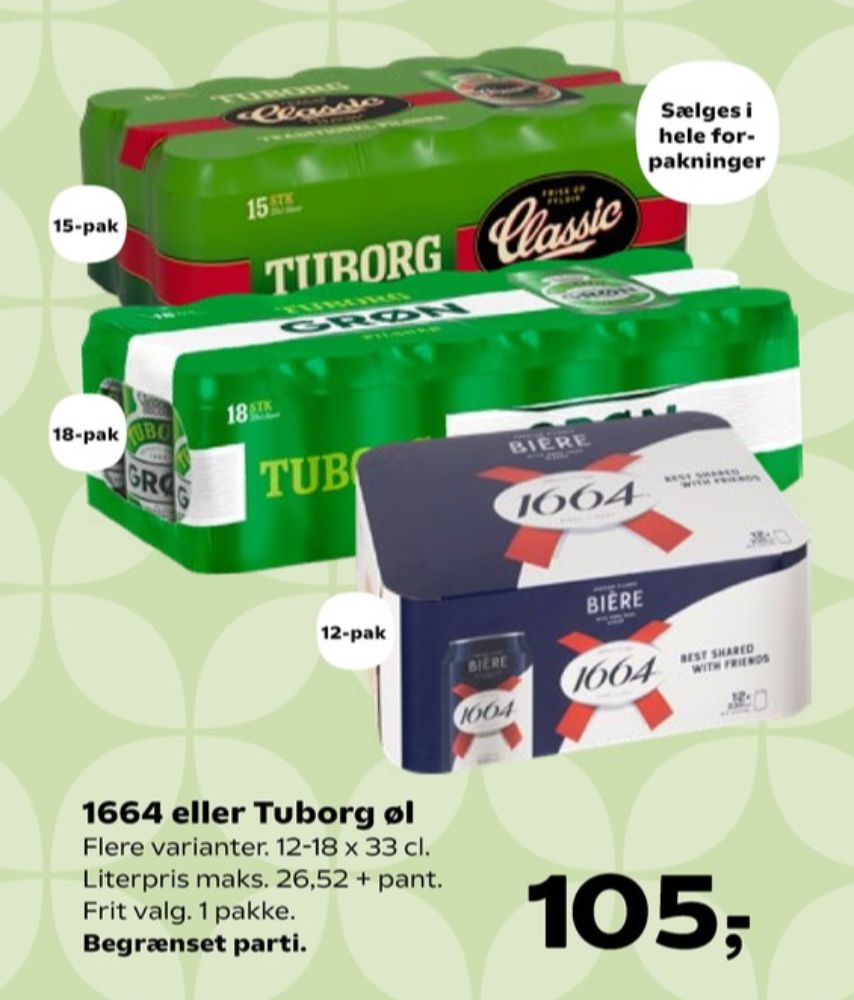 Tuborg Classic, Øl 15 pk.