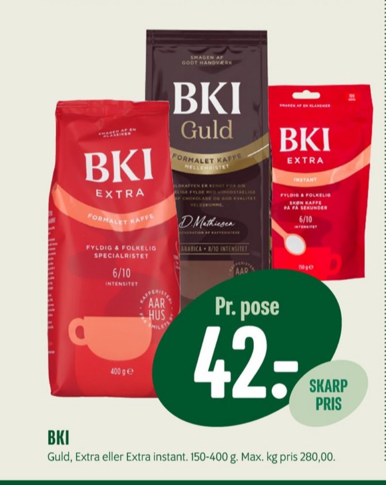 BKI Extra, Instant Kaffe