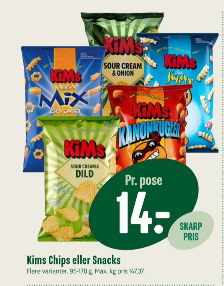 Kims, Sour Cream & Dild Chips