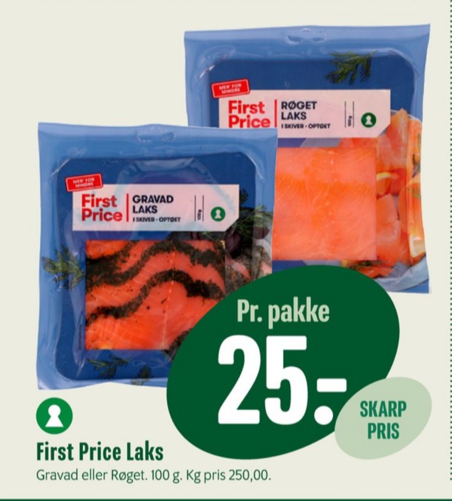 First Price, Laks i skiver