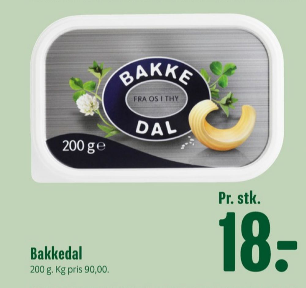 Bakkedal, Smørbar