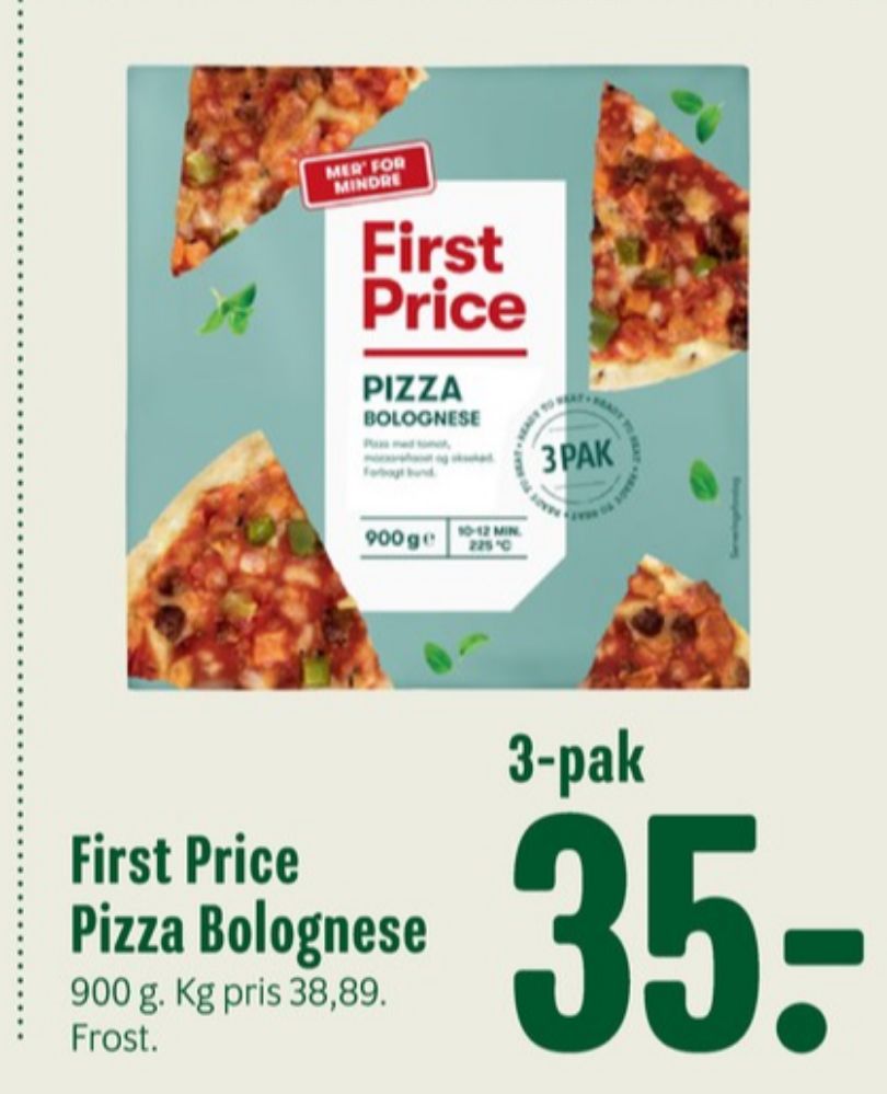 First Price, Bolognese Pizza