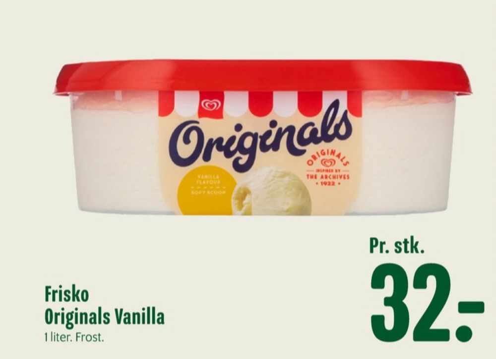 Frisko Originals, Vanilje is