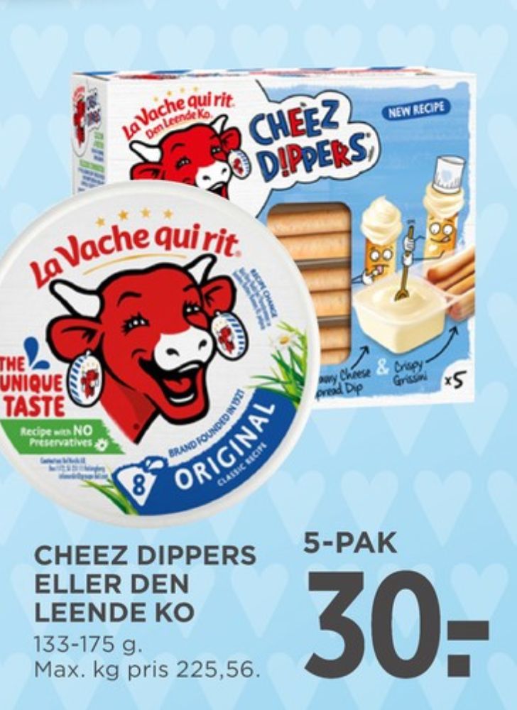 Den Leende Ko, Smøreost Mini Cubes