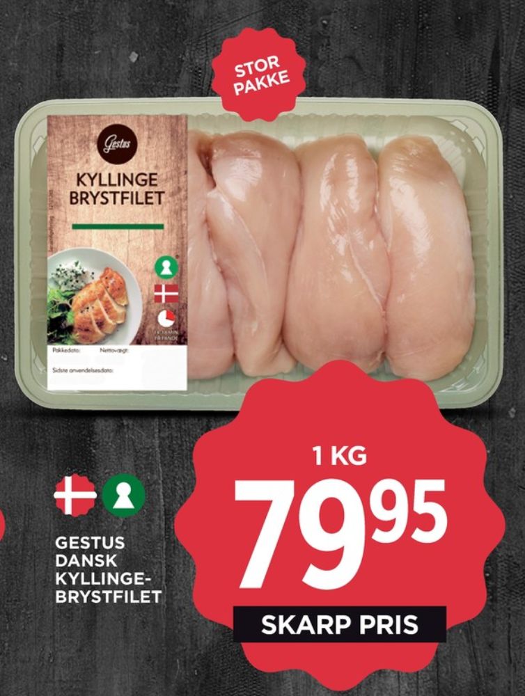 Gestus, Kyllingebrystfilet