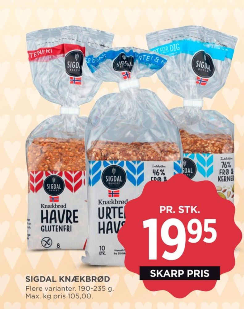 Sigdal, Urter & Havsalt knækbrød