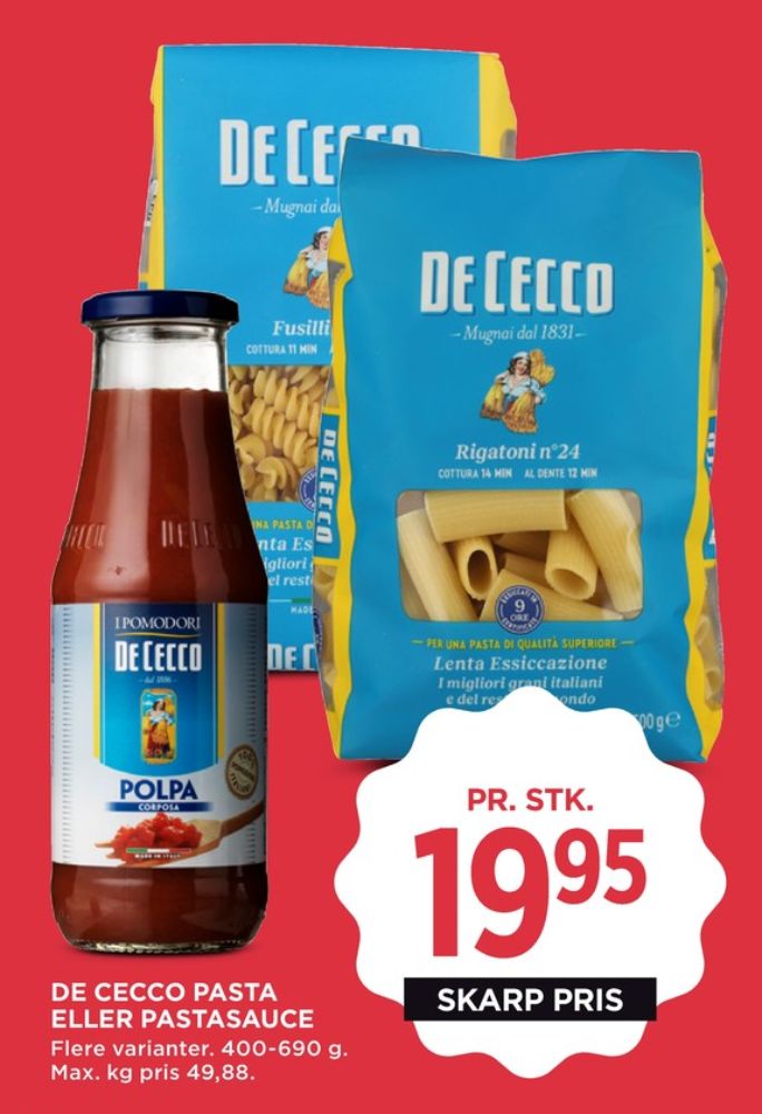De Cecco, Polpa Sauce