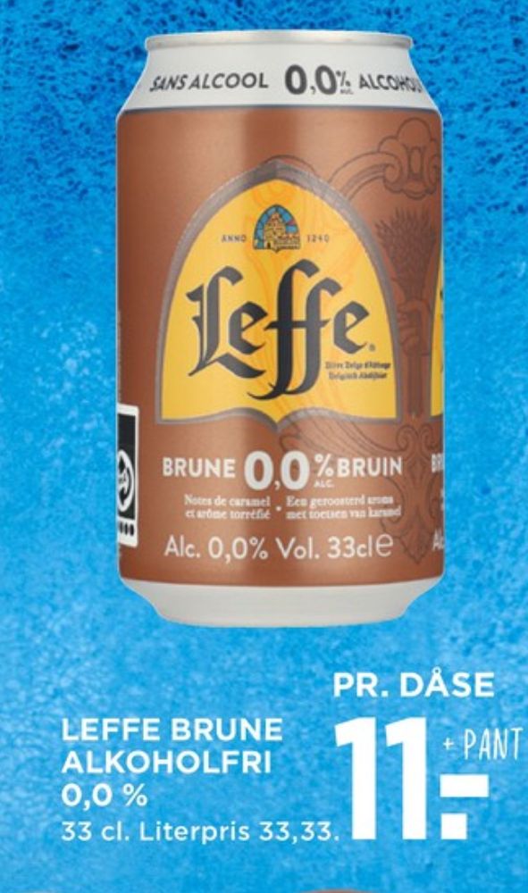 Leffe Brune 0,0%, Øl - Alkoholfri