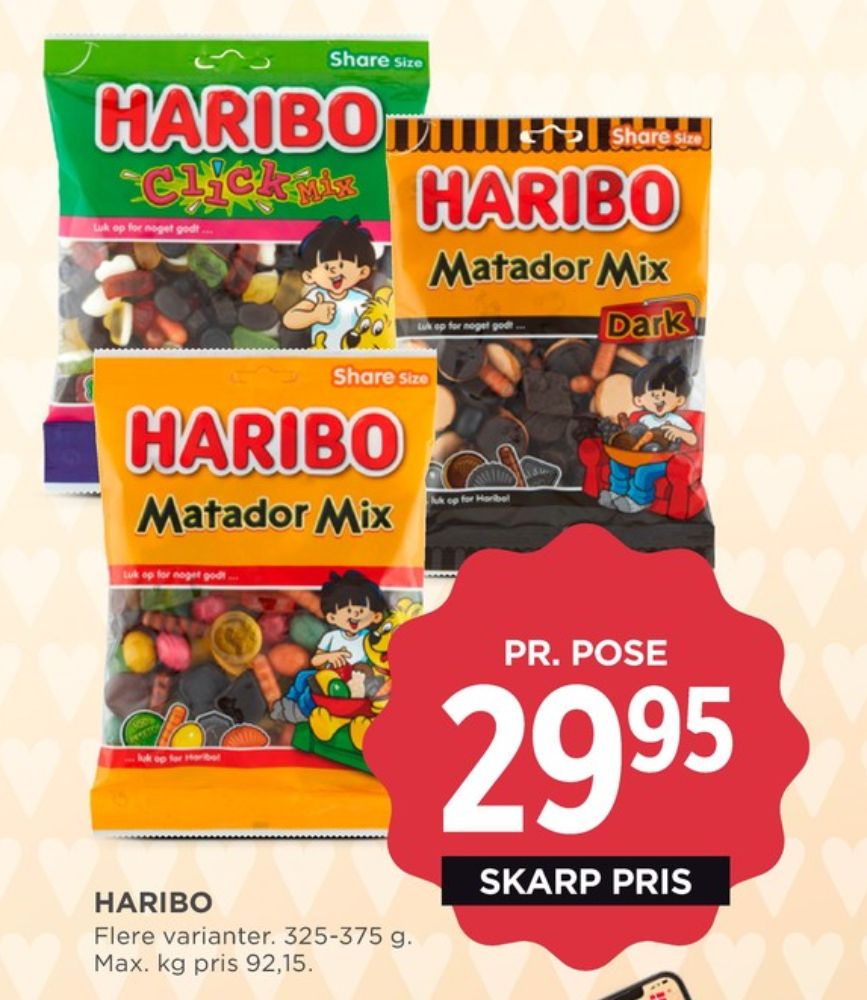 Haribo Matador Mix, Slikpose Dark
