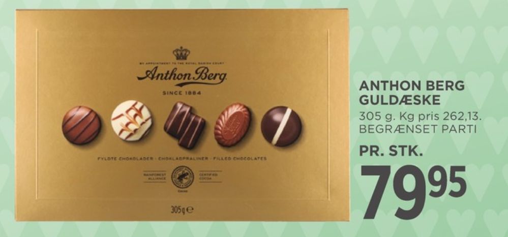Anthon Berg Chocolate Liqueurs, Dessertchokolade
