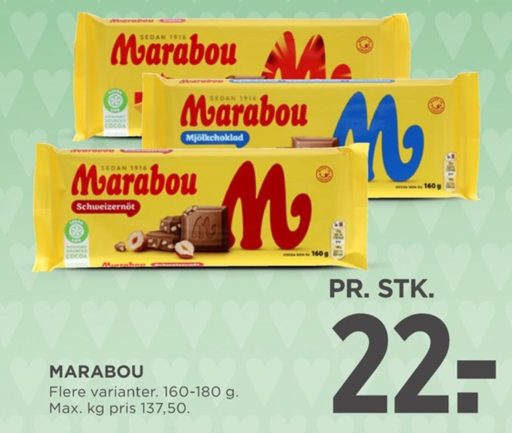 Marabou Daim, Chokoladeplade 