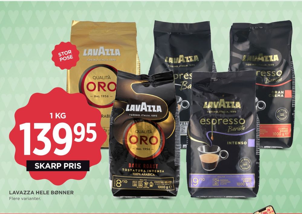 LavAzza Qualita Oro, Kaffebønner