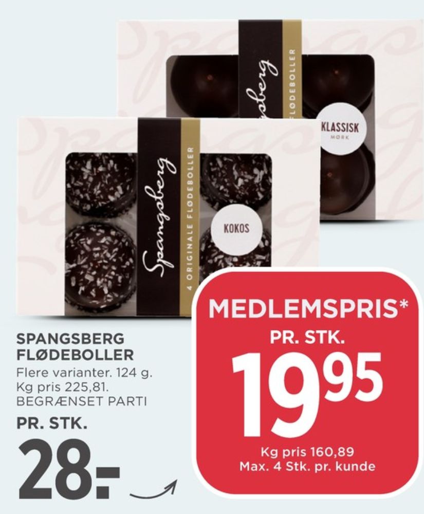 Spangsberg, Flødeboller Kokos