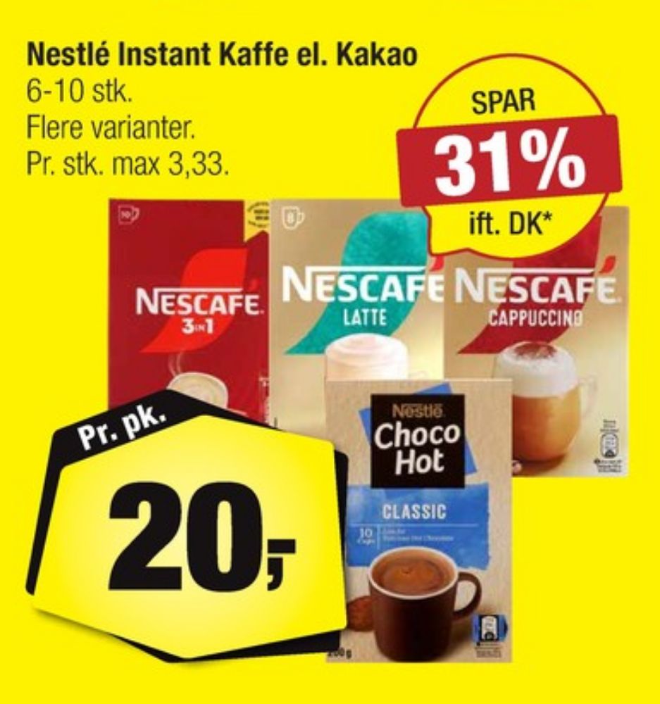 Nescafe 3in1, Instant Kaffe