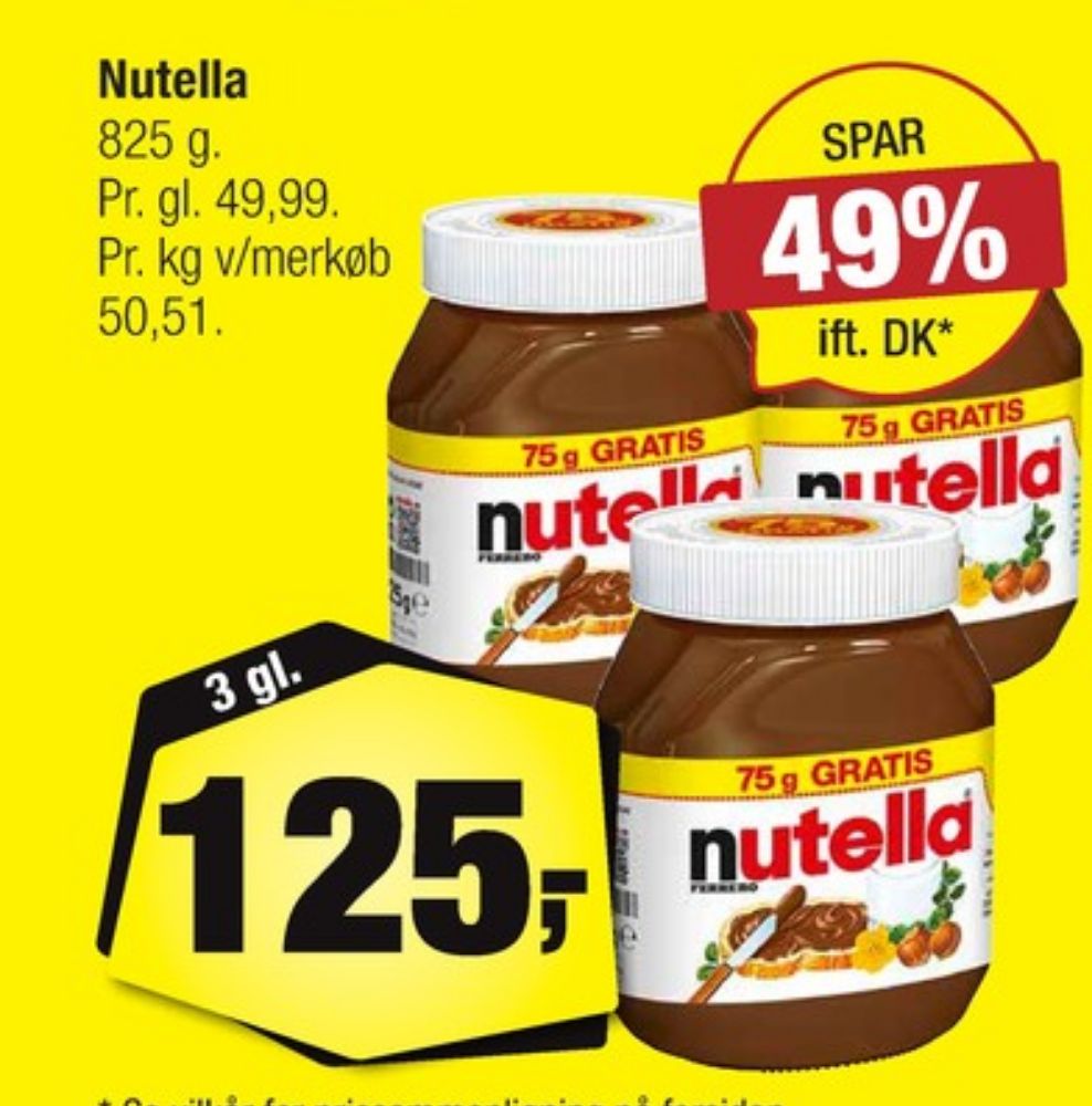 Nutella, Smørepålæg