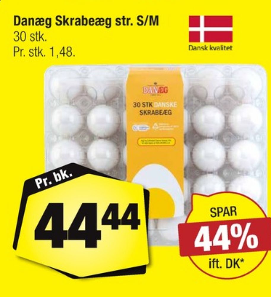 Danæg, Skrabeæg S/M