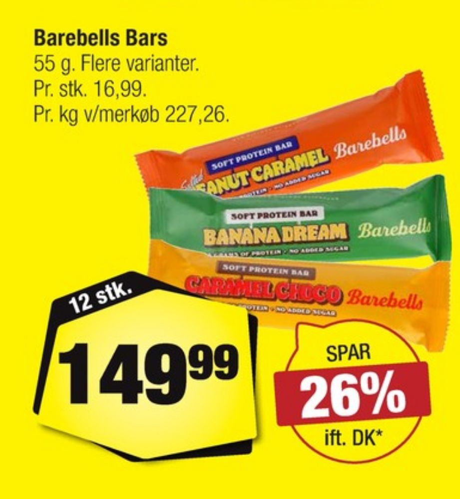 Barebells, Banana Dream Proteinbar