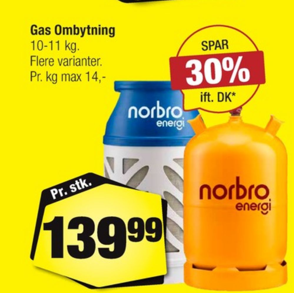 Norbro, Gasflaske