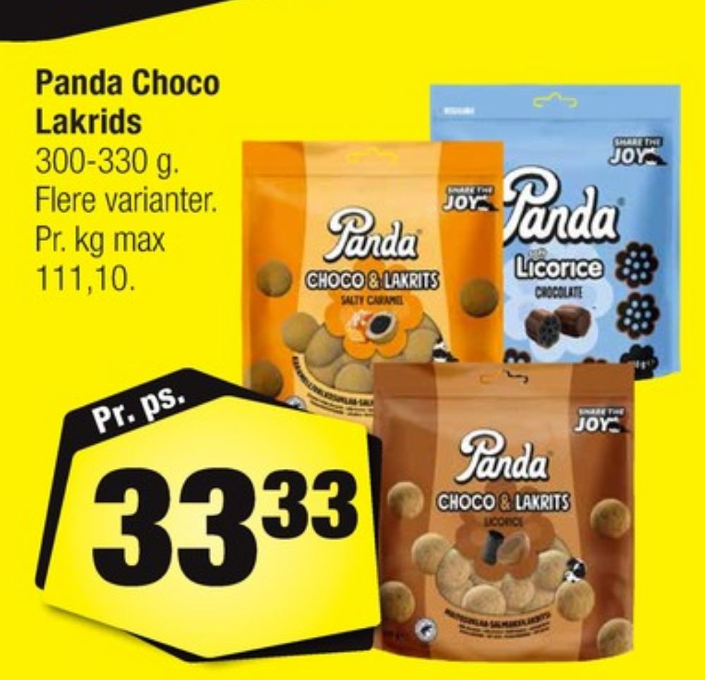 Panda Choco Lakrits, Lakridspose Salmiak