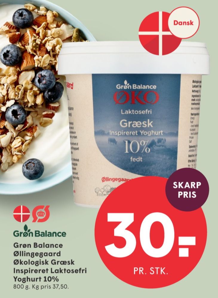 Grøn Balance Øllingegaard, Græsk Yoghurt 10%