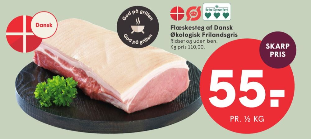 FRILAND Økologi, Flæskesteg