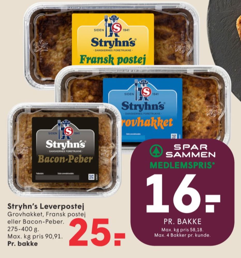 Stryhns Fransk Postej, Leverpostej