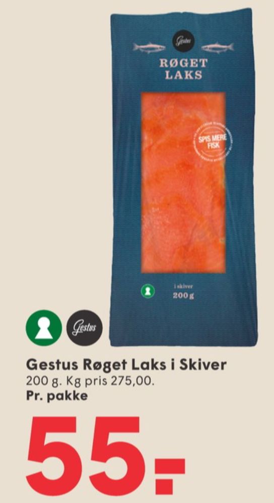 Gestus, Laks i skiver