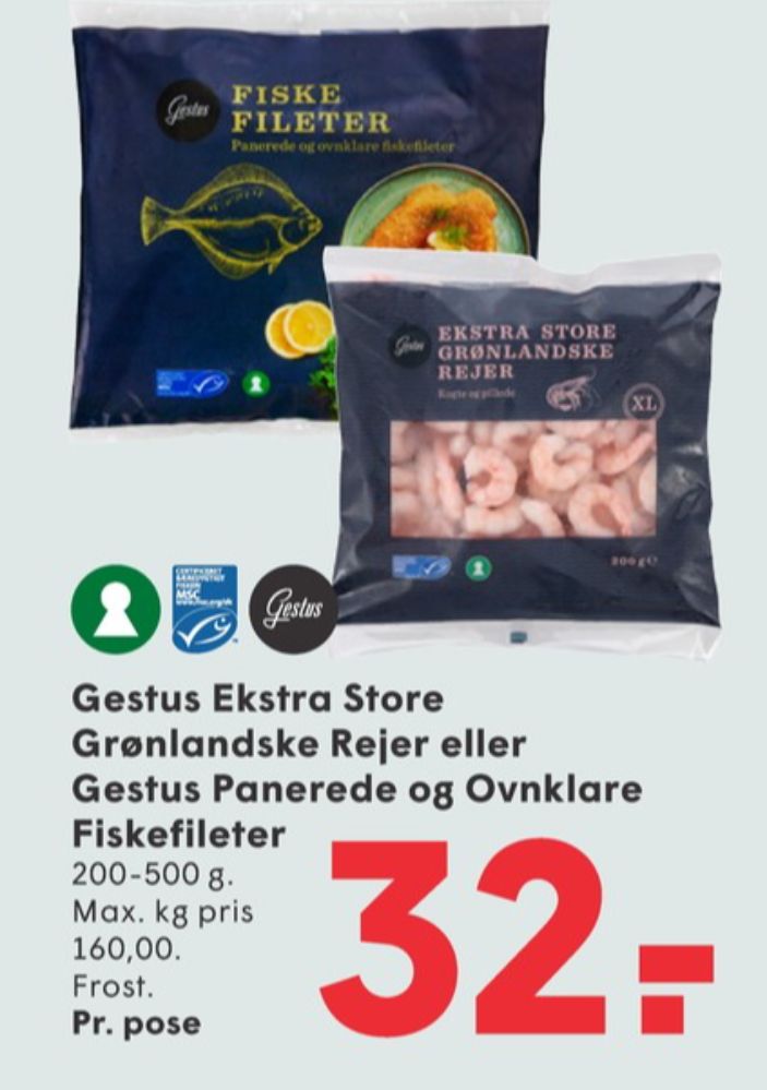 Gestus, Fiskefileter