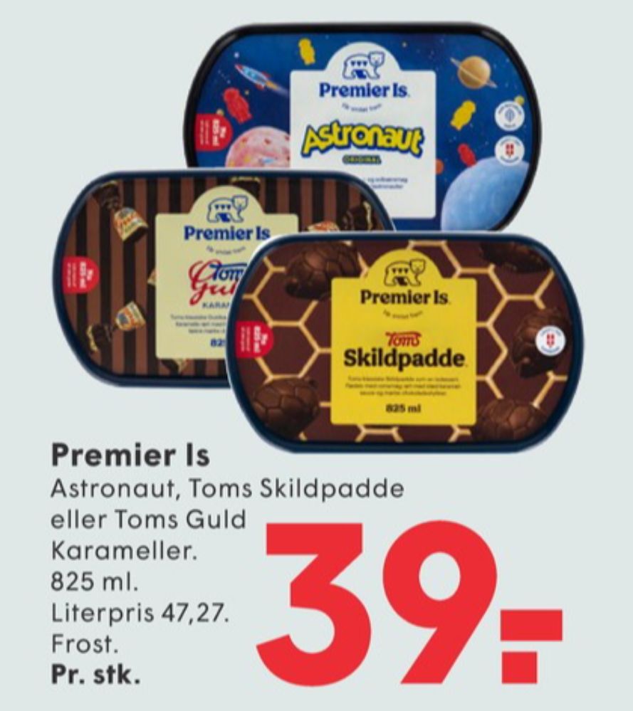 Premier, Toms Skildpadde is