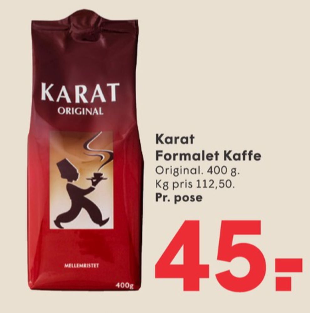 Karat Original, Kaffe Formalet