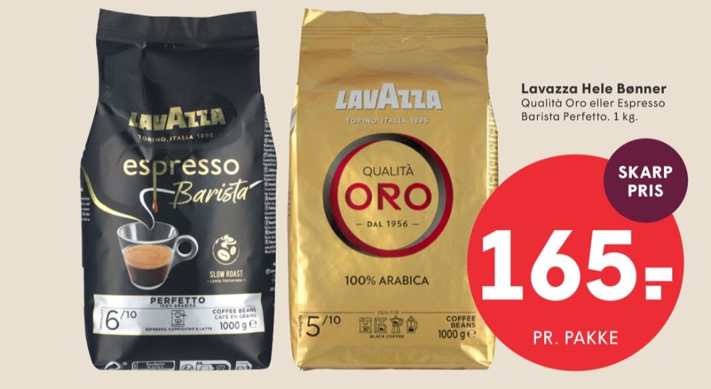 LavAzza Qualita Oro, Kaffebønner
