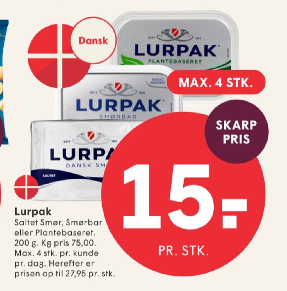 Lurpak, Smørbar