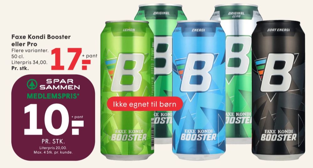Faxe Kondi Booster, Energidrik