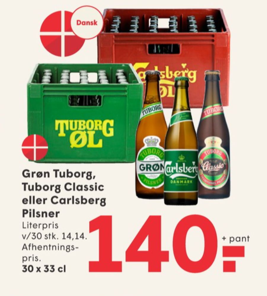 Tuborg Classic, Øl