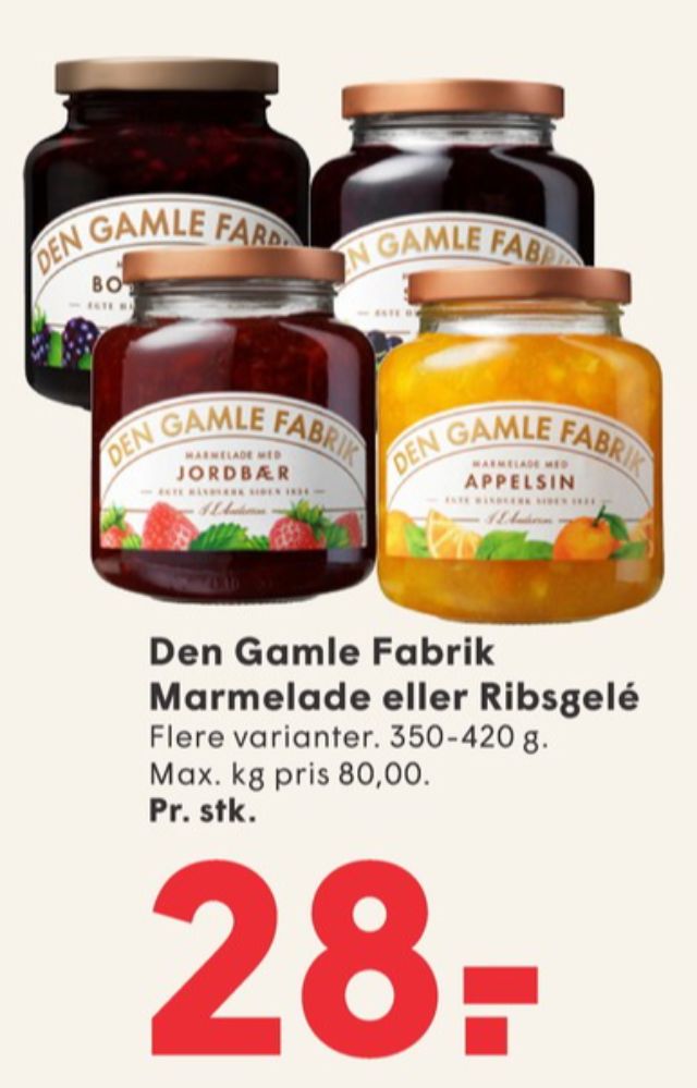 Den Gamle Fabrik, Boysenbærmarmelade