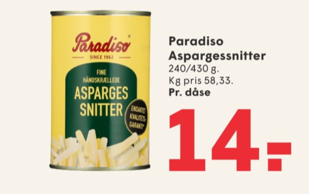 Paradiso, Asparges