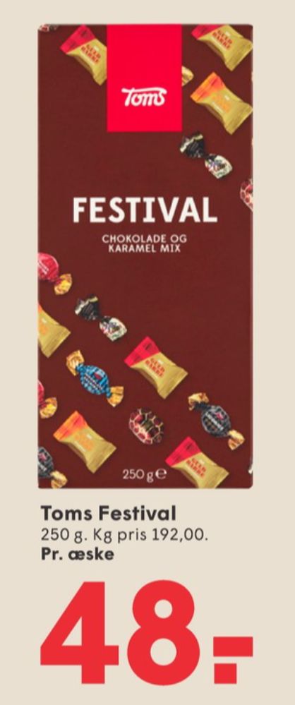 Toms Festival, Dessertchokolade