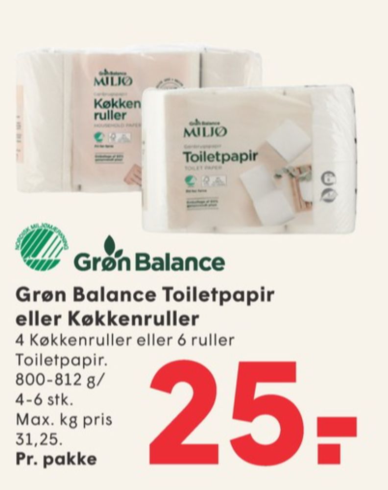 Grøn Balance, Køkkenrulle