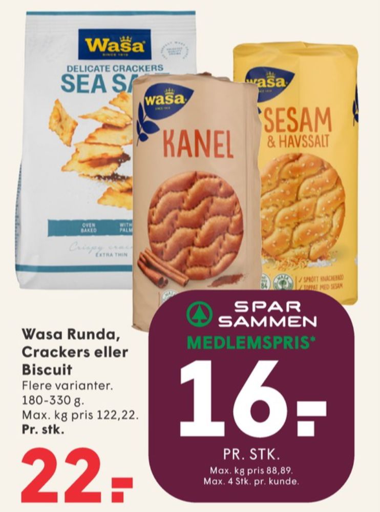 Wasa, Kanel knækbrød