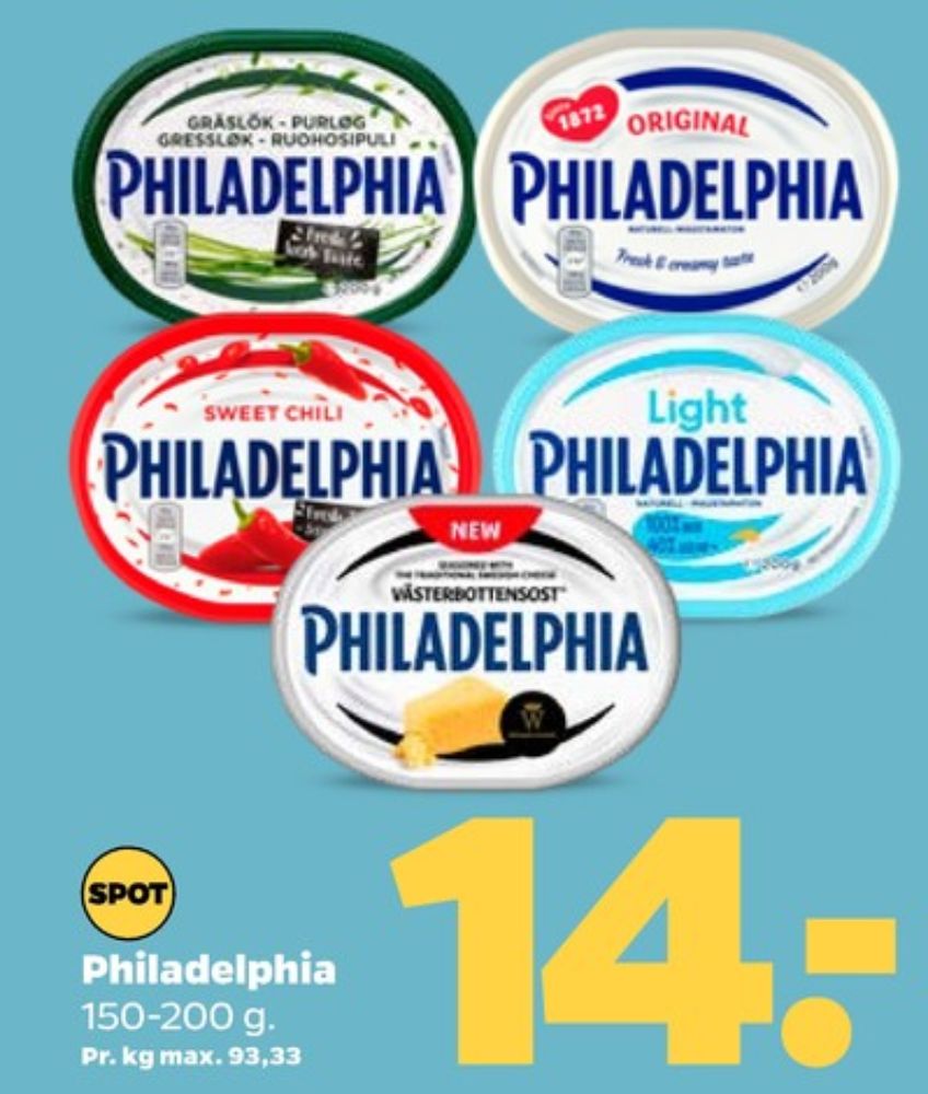 Philadelphia, Flødeost Purløg
