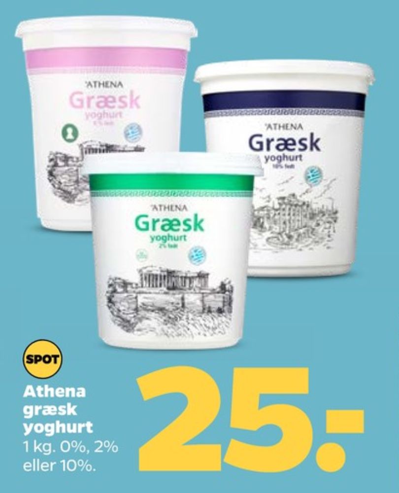 Athena, Græsk Yoghurt 0%