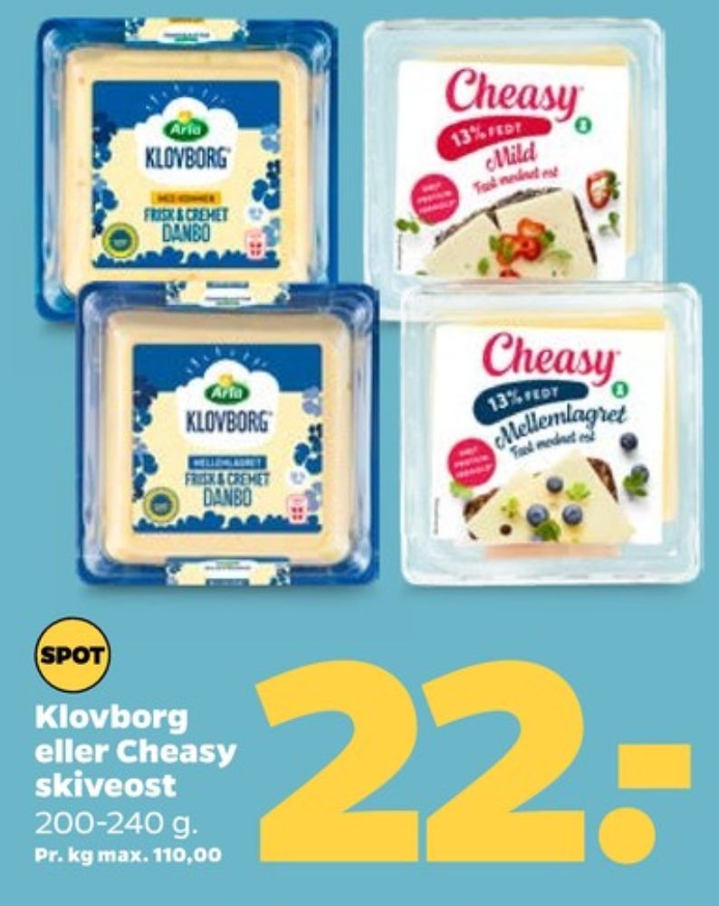 Cheasy, Skiveost Mellemlagret 13%