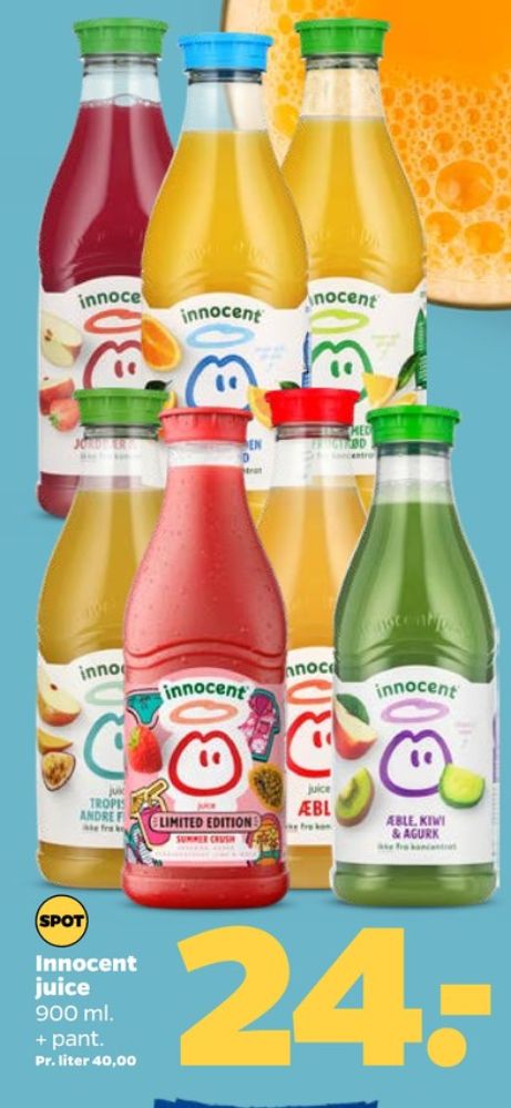 innocent, Æblejuice, Kiwi & Agurk